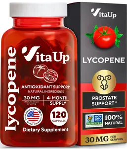 VitaUp Lycopene Supplement - USA Made Lycopene 30mg - Lycopene Supplements for Men - Prostate, Heart & Immune Support - 120 Count