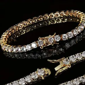 Blimblim Iced Out Jewelry Tennis Bracelet CZ Diamond Cubic