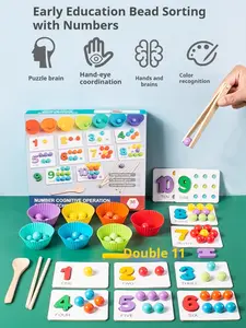 Montessori Arithmetic Math Toy Set,Montessori Arithmetic Kit,Number Crunching Cl