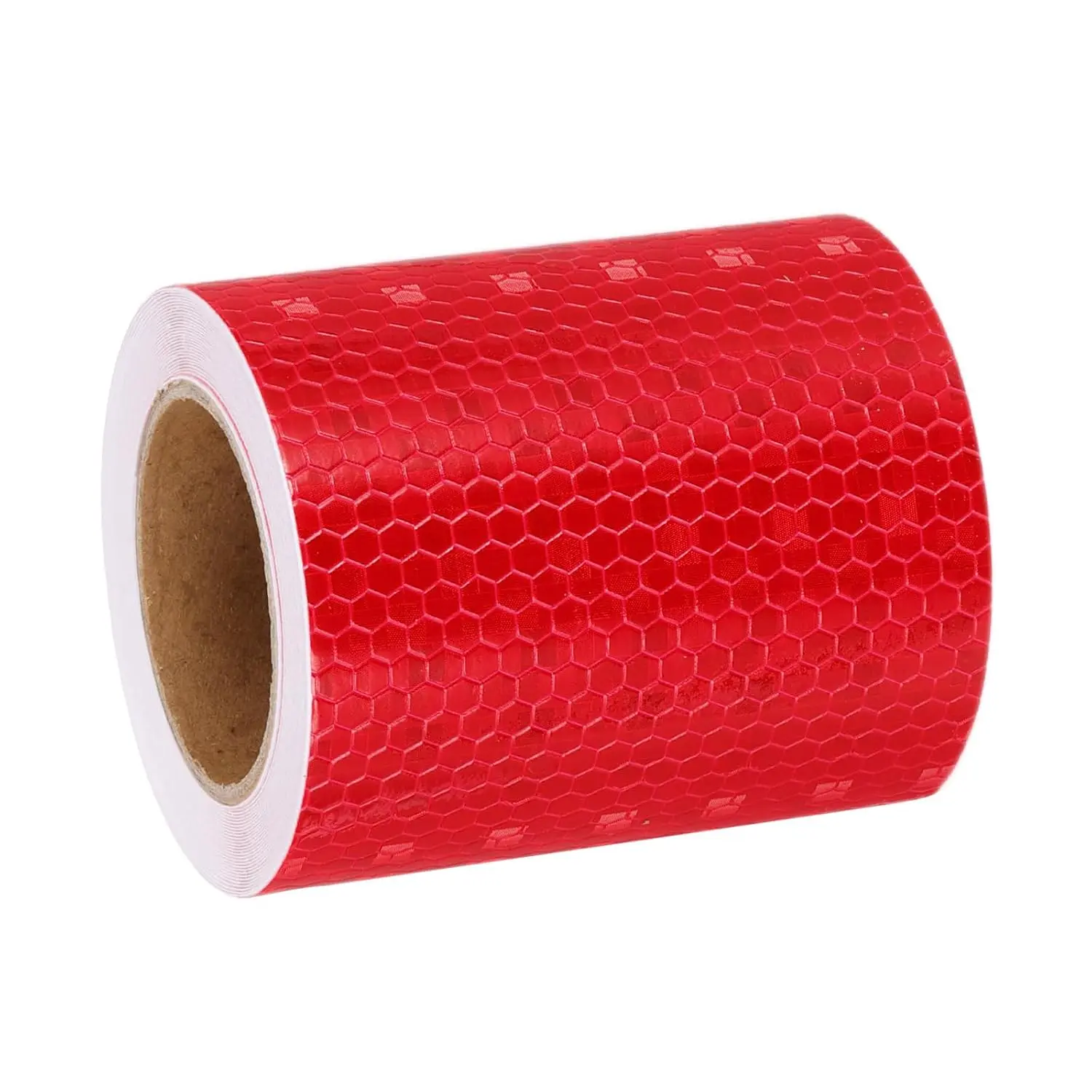 Reflective Tape, 3 Inch 16 ft Self-Adhesive Trailer Reflector Tape Waterproof Warning Safety Sticker High Visibility Night Reflectors for Bikes Cars, Red