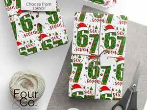 67 Christmas Wrapping Paper, 6 7 Wrapping Paper