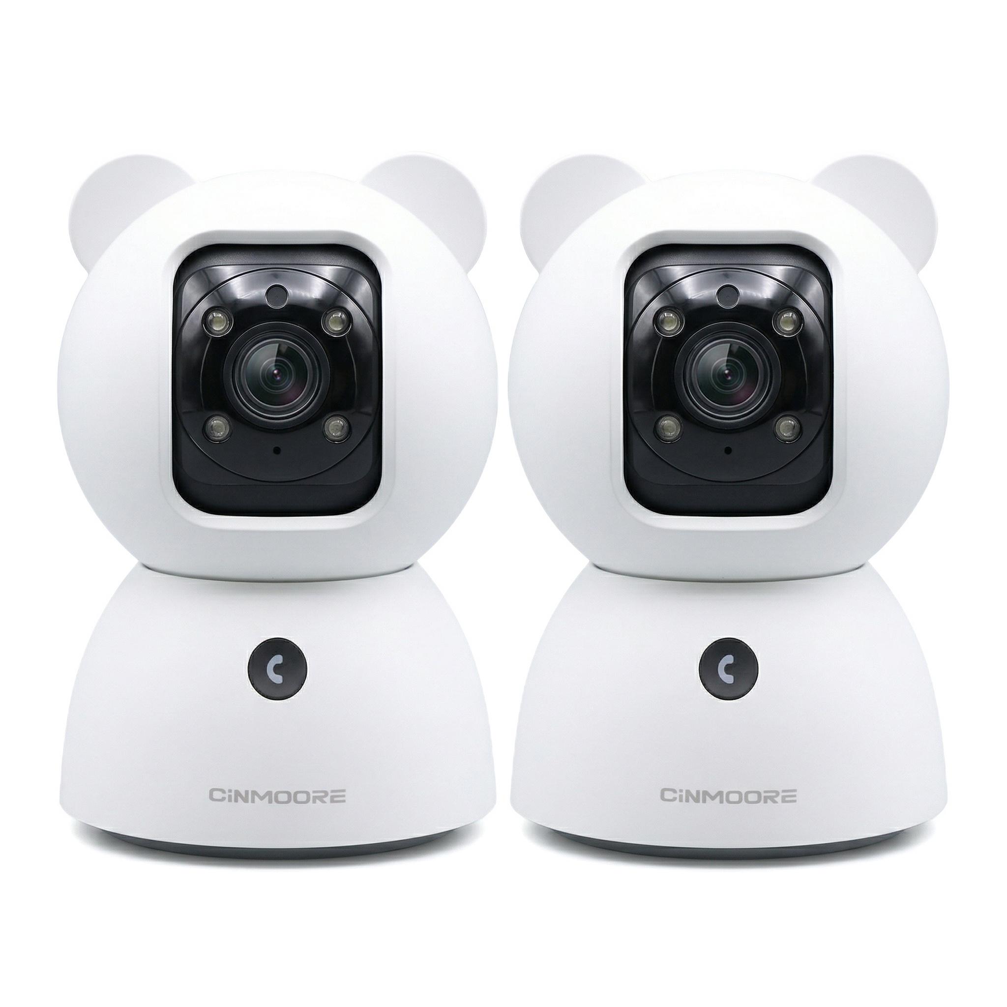 2.5K Security Camera Indoor, Non-Subscription AI Person/Pet/Cry Detection, 4MP Pet/Dog/Cat Camera w/Phone App, Pan Tilt 2.4GHz WiFi Cameras for Home Security, Full Duplex 2-Way Audio, IR Night Vision