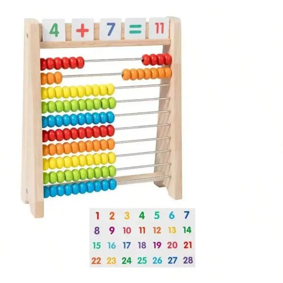 Arithmetic Teaching Aids, Hands-On Practice for Addition and Subtraction, Fun Math Learning for Kids, Perfect Gift, Includes Number Cards 0-100, Math Learning Tools