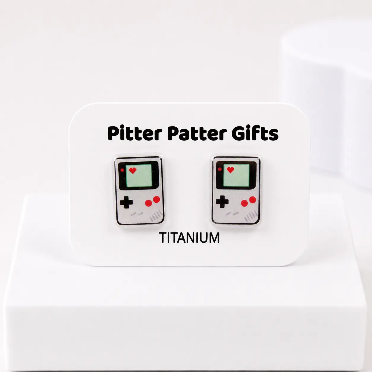 Video Game Earrings, Titanium Posts