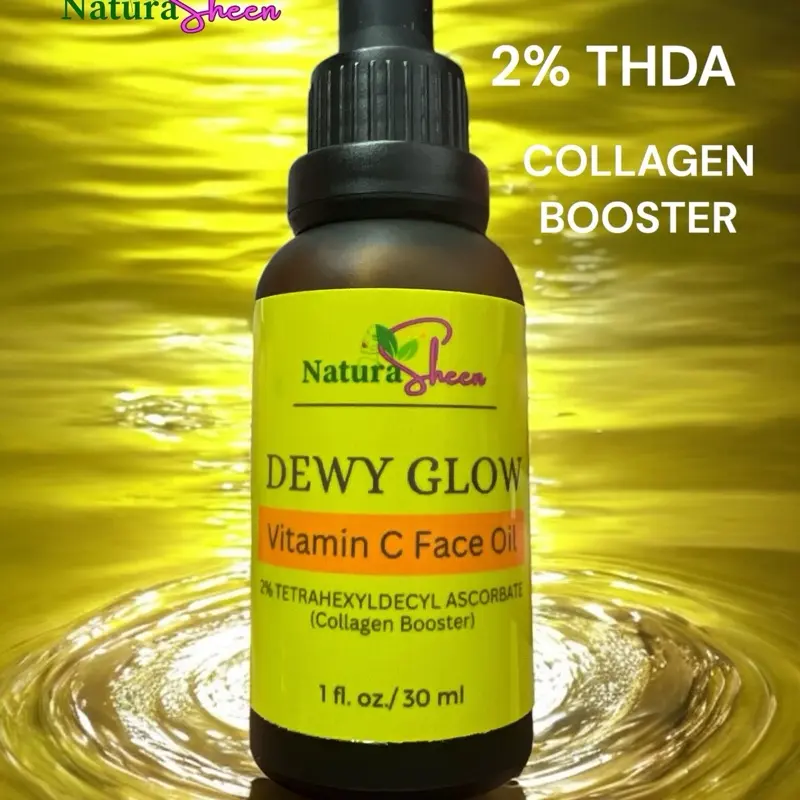 THDA Dewy Glow Vitamin C Face Oil. TETRAHEXYLDECYL ASCORBATE. Vitamin E. Apricot Kernel Oil.JOJOBA oil.  Skincare,  Moisture, Anti-Wrinkle, Skin Repair
