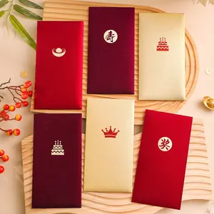6pcs Creative Birthday Cake Gold Crown Pattern Greeting Cards Envelopes, Cash and Coin Mail Envelopes, Wedding Invitations Holiday Gifts