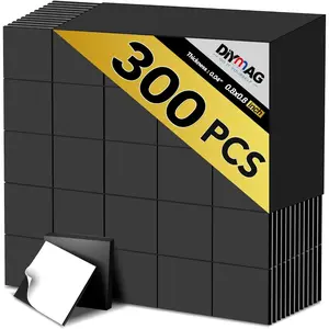 Magnets with Adhesive Backing, 300Pcs Adhesive Magnetic Squares For Whiteboard Crafts, Small Magnetic Tape, Magnetic Sheets, Magnetic Strips Stickers For Classroom, For Refrigerator 0.8 x 0.04inch