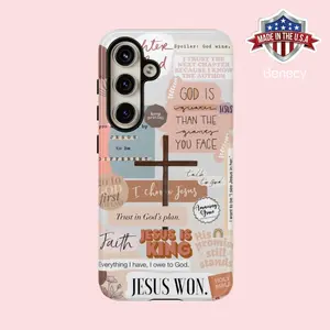 Christian Bible Verse Collage Phone Case Soho Aesthetic Religious Gift For iPhone 16/15/14/13/12/11/X/8/7 Pro Max, Drop Phone Case, For Phone SamSung S24/S23/S22/S21 Ultra, Cute Gift For Her Durable Protection Compatible with Samsung Galaxy S25