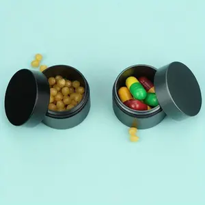 1pc Creative Carry A Mini Aluminum Kit with You- Mini EDC Container Vitamin Organizer for Pills and Supplements, Watertight