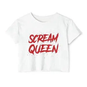 Scream Queen Crop Top | Horror Festival Tee | Slasher Movie Shirt