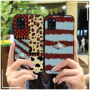 Silicone Phone Pouch Phone Case For Samsung Galaxy A31/SM-A315 TPU Durable Soft case Protective Waterproof Cute Cartoon Anti-dust Graffiti Back Cover Dirt-resistant Anti-knock