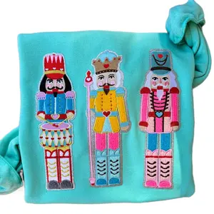 Christmas Nutcracker Chenille Patch Sweatshirt