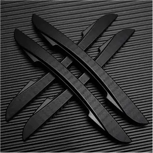 Car Door Black Anti-Collision Protector Bar Silicone Stickers Side Edge Protection Guard Rear View Mirror Cover Protection Strip
