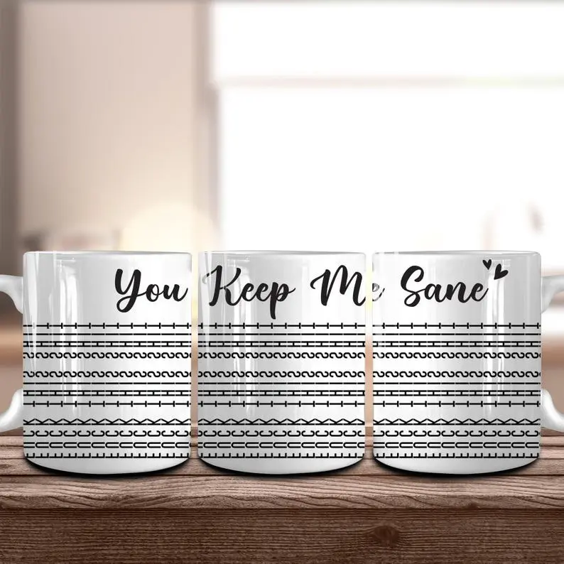 [Sale off up to 70%] Bundle Fuck This Shit Funny Mug 11oz, 15oz Mug, "You Keep Me Sane" Hidden Funny Message Mug, Father's Day