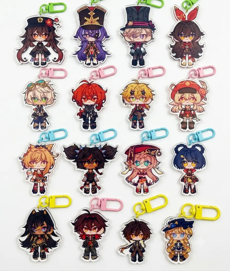 Genshin Impact - Acrylic Keychains (All characters 3)