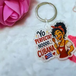 Cubana Perfecta Fashion Keychain, Costume Jewelry Accessory for Daily Use