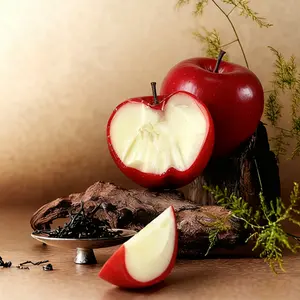 Apple Shaped Scented Candle Decorative Wax Candle Unique Gift Idea, Perfect for Home Decoration and Aromatherapy