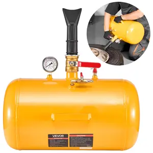 【Spotlight Day】VEVOR Air Tire Bead Seater, 10 Gal / 37.9 L, Heavy Duty Tire Bead Blaster Tool, 87-116 PSI Operating Pressure, Air Trigger Seating Inflator for ATV, Tractor, Pickup, Truck, Jeep, RV, UTV, Yellow
