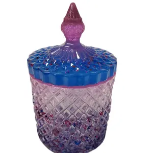 Resin Containder with Lid for Jewelry, Q-Tips, Cotton Balls - Multi Colors or Solid Colors, Organiser Canister - Bottles, Tin