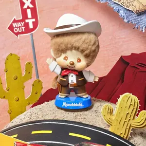 Cute Monchichi Global Tour Series Figure Blind Box Vivid Country Style Design Built-in Stamp Base Unique Playable Ornament For Collection