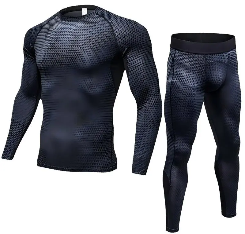 Athletic Compression Shirts for Men Quick Dry Moisture Wicking Golf Running Undershirts Gym Workout Slim Fit T Shirt with Pockets for Convenience