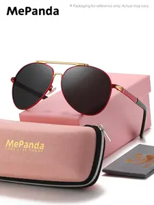 Mepanda 1 Piece Unisex Full Frame Sunglasses，Frog Frame Sunglasses UV400 Petite frame shape
