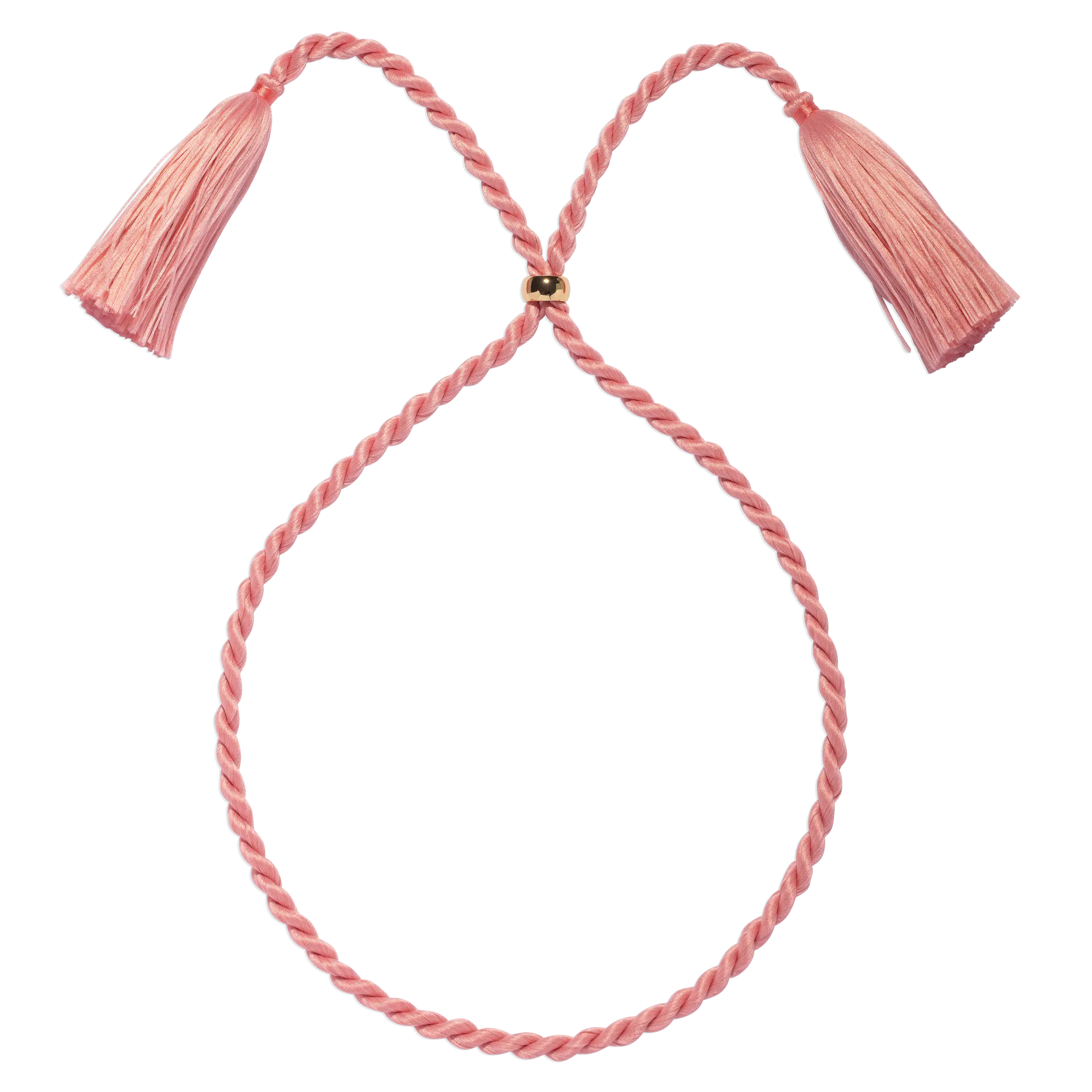 Marina Silk Cord Necklace in Pink