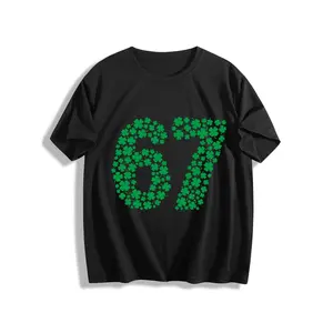 St. Patrick’s Day 67 Shamrock Shirt, Lucky Irish Clover Graphic Tee for Party & Parade