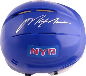 Mark Messier New York Rangers Autographed Blue Mini Helmet - Fanatics Authentic Certified