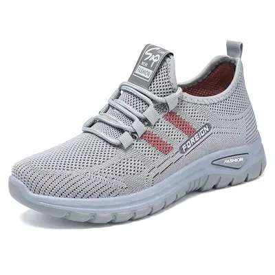 Rain core Women's Casual Knit Sneakers for Everyday Wear, Comfortable Lace-Up Trainers Featuring a Modern Contrast Color Style