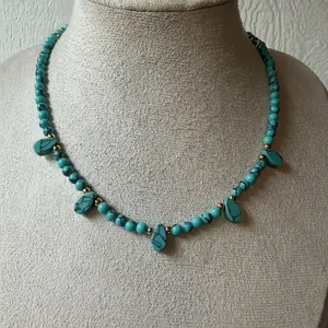 Mini Candy Drop Necklace with 18K Gold Spacers | 16" + 2" Extension