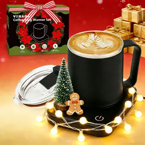 VOBAGA Electric Mug Warmer for Desk – Keeps Coffee & Mulled Wine Warm, Cozy Winter Gift for Home & Office