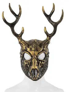 New Rp Goat Bone Antler Mask Detachable Exotic Role Play Prop Halloween Cos Accessory Cross-Border Wholesale