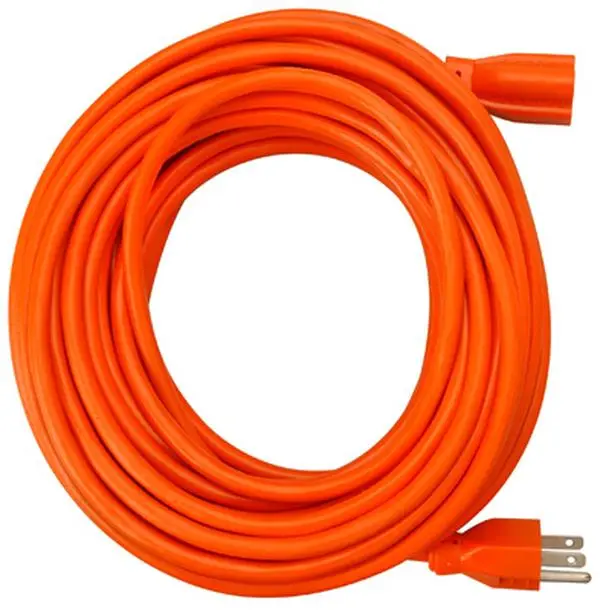 212 MAIN 02308ME 50 ft Orange Round Vinyl Extension Cord - UL Listed, 125V, 13A, 3.75 lbs, Indoor/Outdoor Accessory for Large Household Appliances