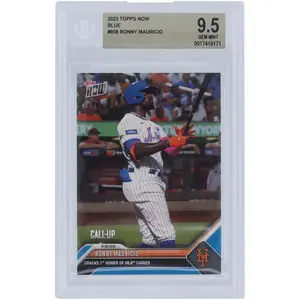 Ronny Mauricio New York Mets 2023 Topps Now Call-Up Blue #858 #/49 BGS Authenticated 9.5 Card