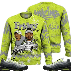 Max 95 OG Big Bubble Neon Outfits Ugly Sweater, Meme Friday Streetwear Unisex Sneaker Matching Shirts