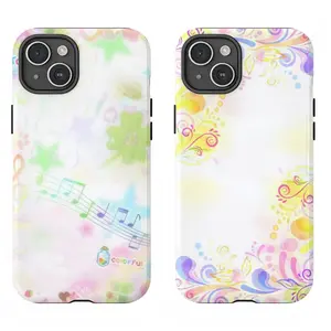 Colorful Music Note Phone Case|Y2K Pastel Floral Phone Case|Music Note & Rainbow Swirl Print Shockproof Case For iPhone 17 Pro Max 16 15 14 13 12 11 for Samsung S21 S22 S23 S24 S25 S26 Phone Case|Best Gift