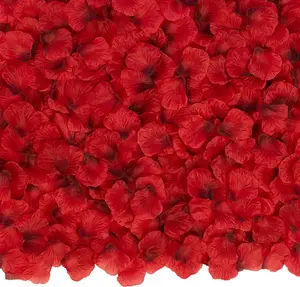 3000 PCS Dark Red Artificial Silk Rose Petals for Romantic Night, Wedding, Party, Anniversary Flower Decorations
