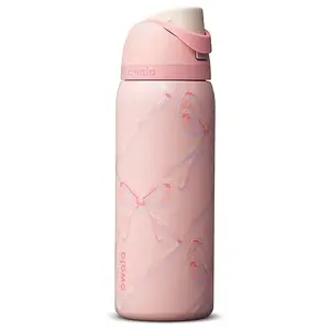 [NEW 2026] Owala FreeSip 32oz Pink Bow Stainless Steel Water Bottle – Leak Proof Insulated Sports Bottle, Urban Outfitters Exclusive Limited Edition | Leakproof Travel Cup Fast Shipping