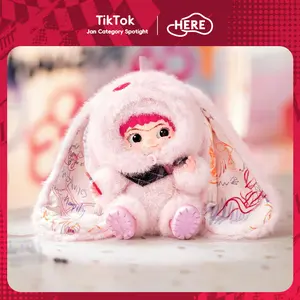 WAKUKU SWEET HEART RABBIT VINYL PLUSH DOLL PENDANT