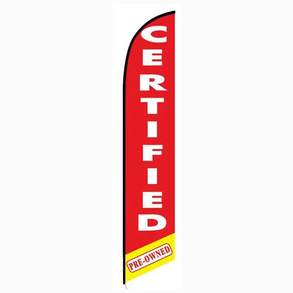 CERTIFIED 12ft Feather Banner Swooper Flag - FLAG ONLY (3)
