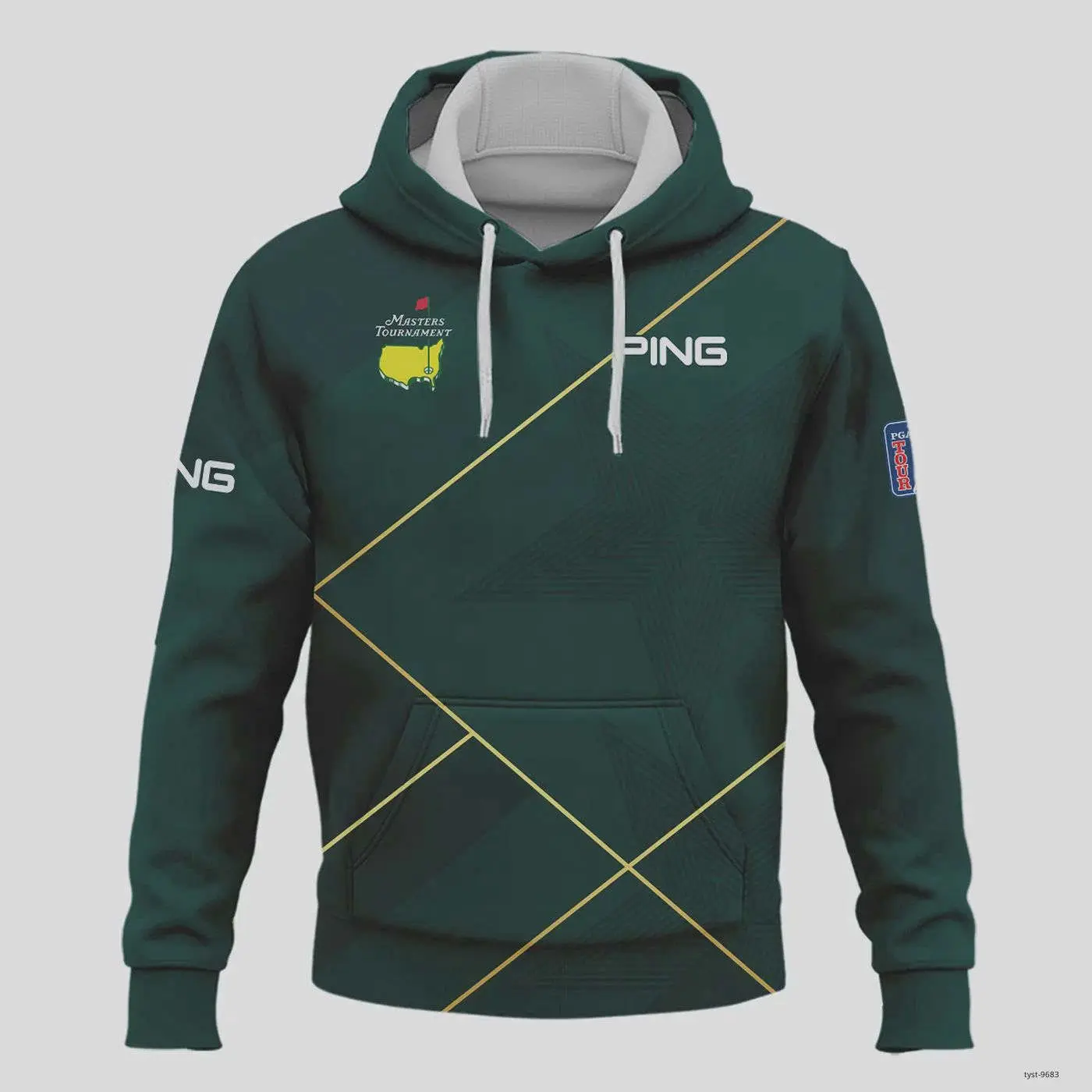 Green Masters Tournament Ping Hoodie Pullover - Unisex Golf Sport Dark Green Sizes