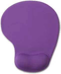 Ergonomic Silicone Mouse Pad with Gel Wrist Support - Non-Slip Rubber Base, Special-Textured Surface - for Office, Gaming Desktop, Laptop Computer (07Purple)