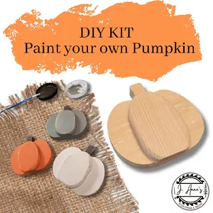 DIY pumpkin decor. Paint your own pumpkin.