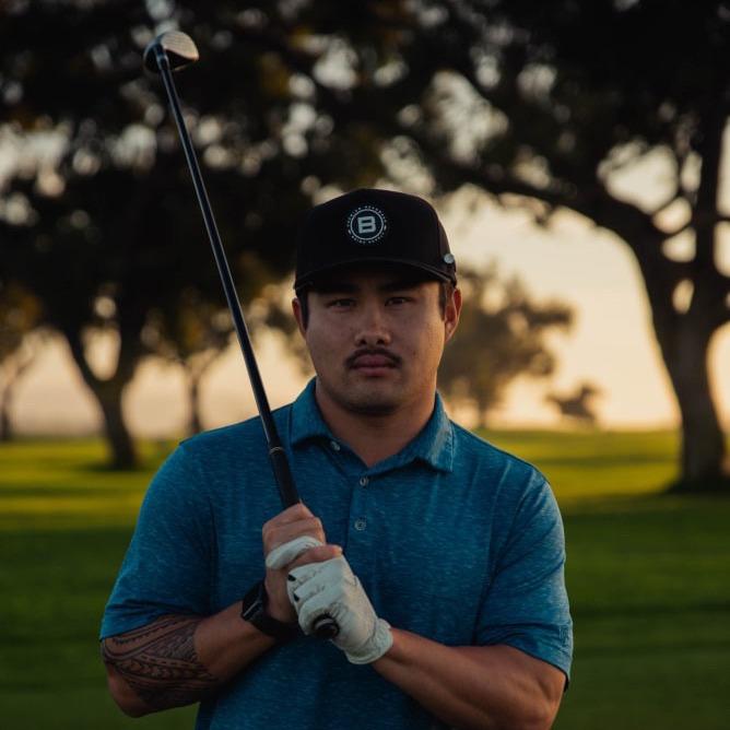 BRIMZ Golf Performance Hat - Breathable Sweat & Water Resistant Golfing Snapback Cap with Tee Holder & Magnetic Ball Marker (Brimz Logo)