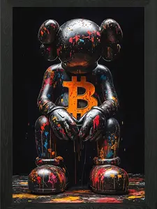 KAWS Canvas Print, Hypebeast-Themed Home Decor Wall Art for Living Room
