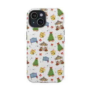 Stars Hollow Christmas Phone Case - Mag Safe Compatible, Cute Christmas Cover, Magnetic Tough Cases