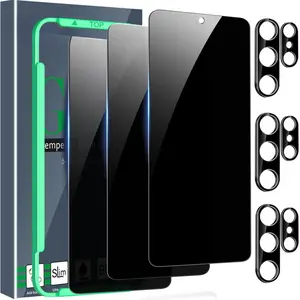 3 Pack Privacy Screen Protector for Samsung Galaxy S26 Ultra with 3Pack Tempered Glass Camera Lens Protector Phone Case Friendly Accessories Protector de Pantalla for Samsung S26 Ultra-USA