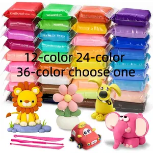 Colorful Clay 36 Colors + Accessories Set, Creative Craft Kit, Perfect Holiday Gift Choice, Indoor Play Dough Toy Kit Suitable for Kids Aged 3 Years & Up