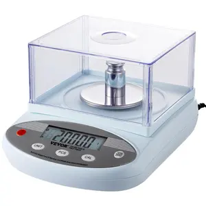 VEVOR Analytical Balance,  500 gram x 0.001g Accuracy High Precision Lab Scale, 13 Units Conversion Electronic Scientific Laboratory Scale with Windshield, LCD Display Digital Jewelry Weighing Scale
